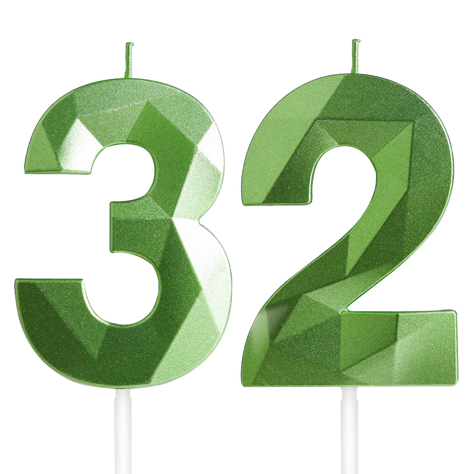 Yiran 50th Birthday Candles, Gold Number 50 Happy Birthday Candles, Cake Topper Decorations for Birthday Party, Wedding Anniversary Celebration Supply — view 121