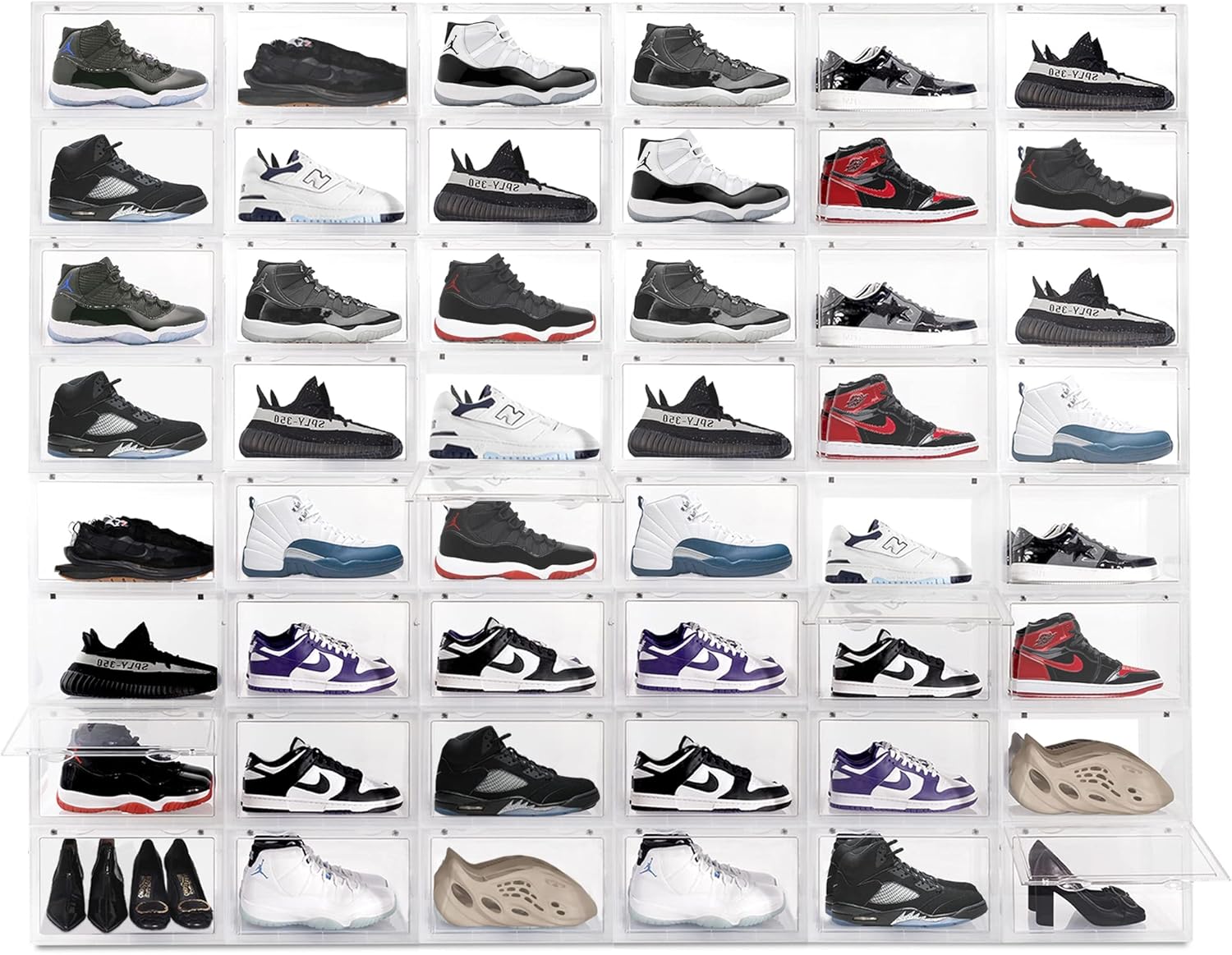 OLLIE XL Shoe Storage Boxes Foldable and Stackable Shoe Storage