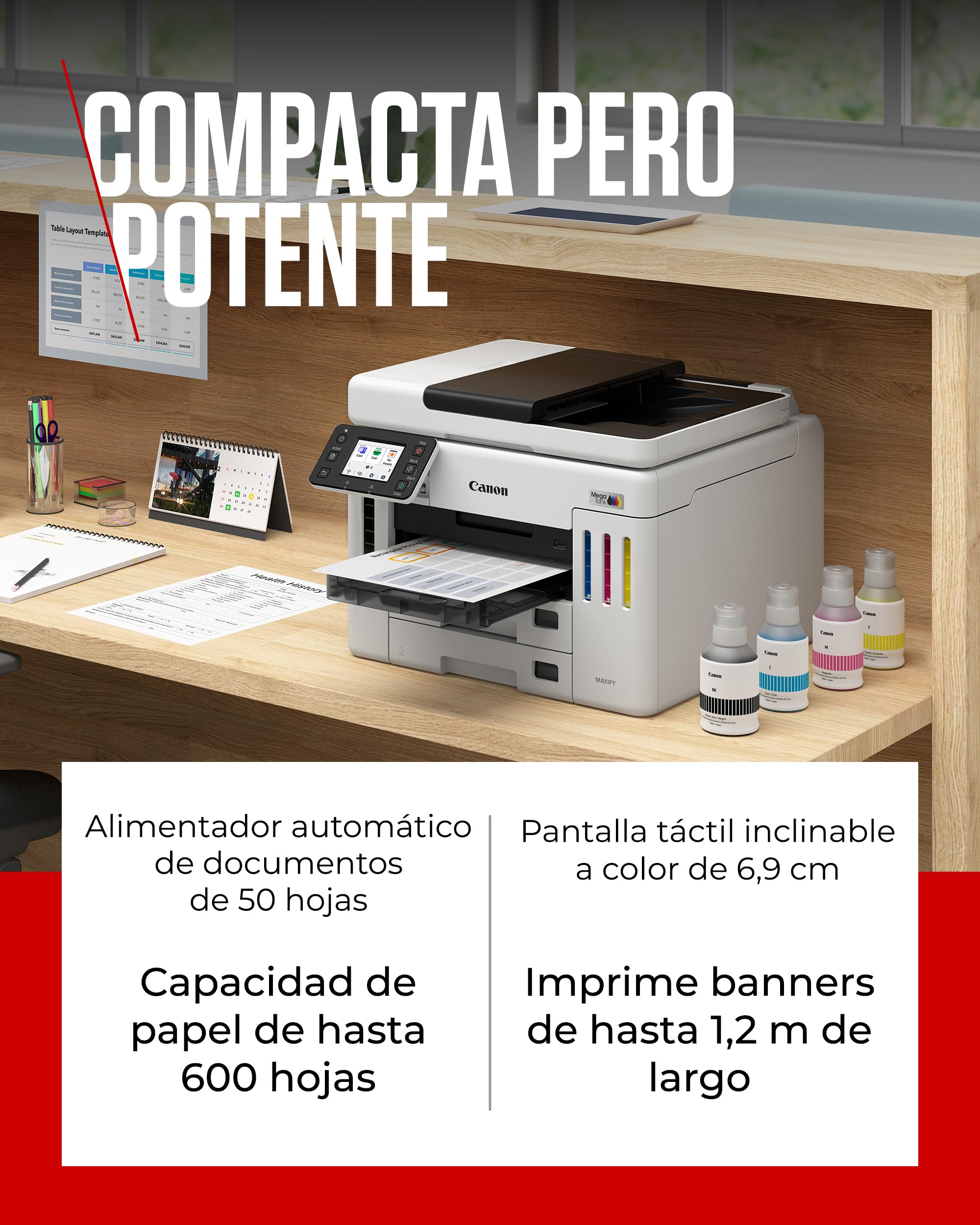 Canon Maxify Gx7150 Megatank - Multifunktionsdrucker - Farbe - Tintenstrahl - Ciss - Legal (216 X 356 Mm)