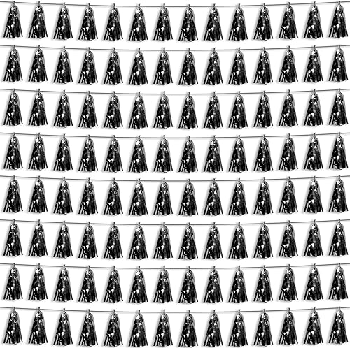 Guirnalda de flecos de papel de aluminio de color morado claro 8P con borlas metálicas para flotadores de desfile, despedida de soltera, boda,