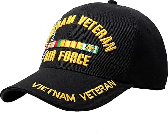 Force Vietnam Veteran hat Embroidery Cap Baseball Cap Visor Cap Black