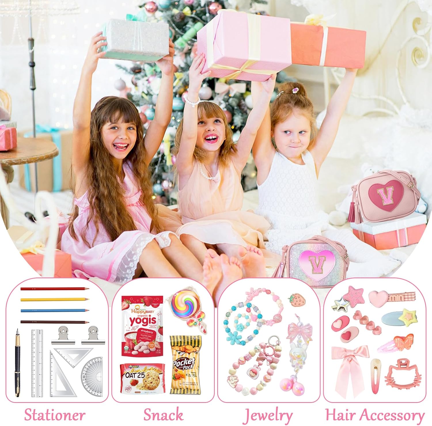 Personalized Toddler Purse for Girls 2–10, Cute Little Girl Purse & Kids Wallet, Small Initial Shoulder Crossbody Bag, Birthday & Christmas Gift for Daughter(Pink,V) - Image 8