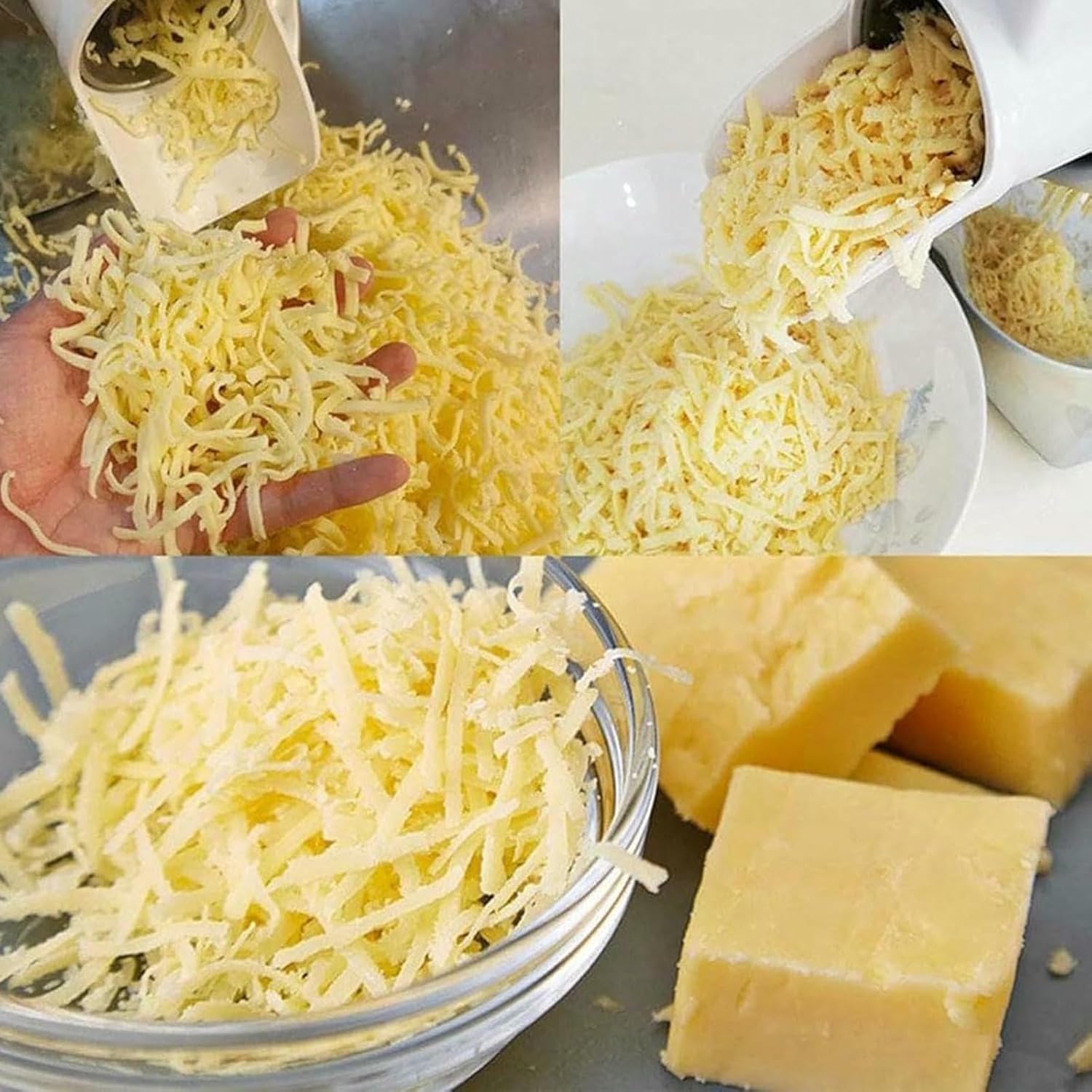 Commercial Electric Cheese Grater 550W Rotary Electric Grater Machine + Container For Cheese, Butter, Bread Bran, Grater For Restaurant And Home Use