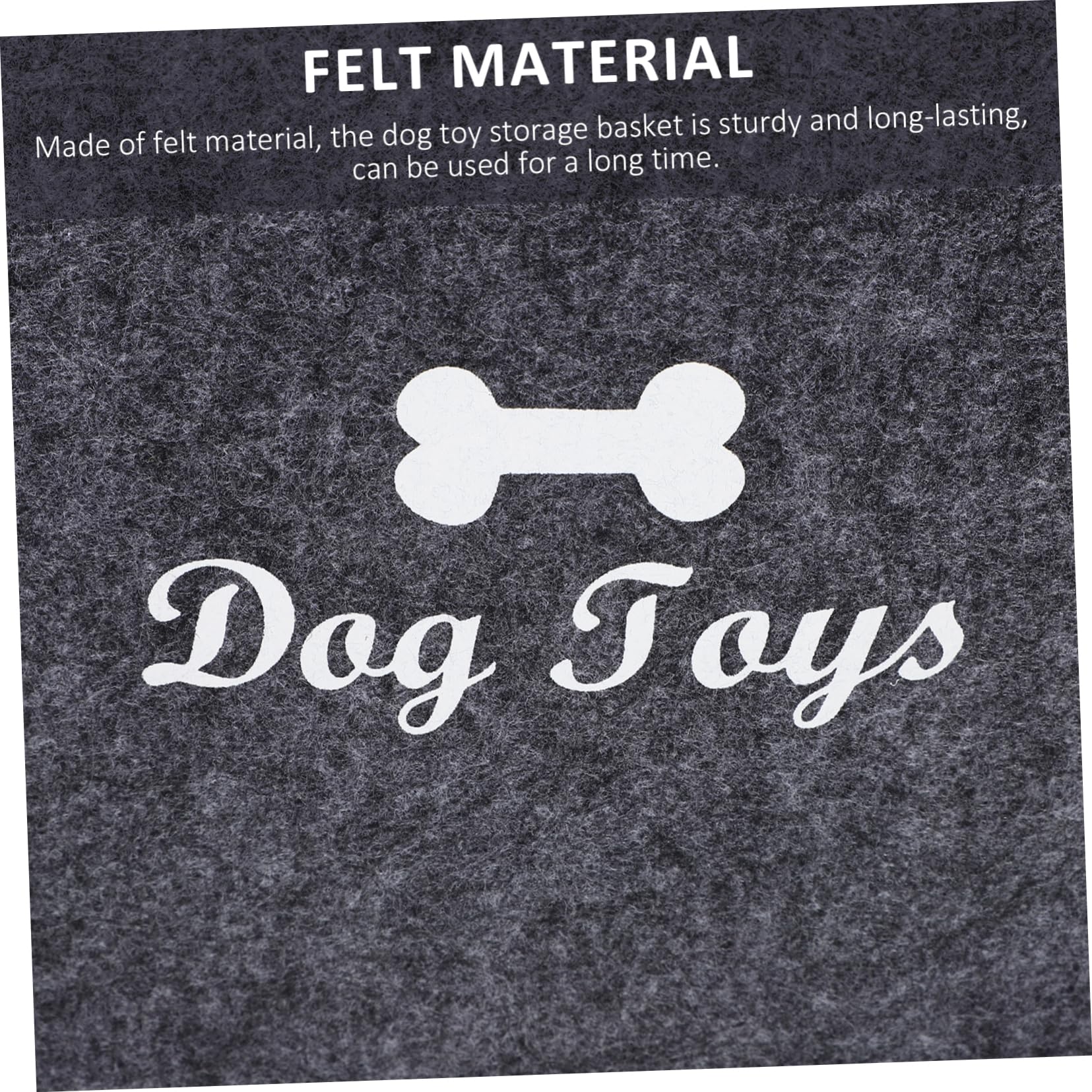 Beavorty Cesta De Fieltro Para Almacenamiento De Juguetes Para Perros Organizador De Juguetes Para Mascotas Para Perros Para Sala Mascotas