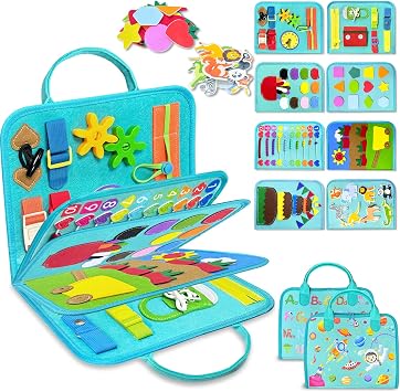 Busy Board Montessori Toys for Toddler Boy Girl Gifts Busy Book
