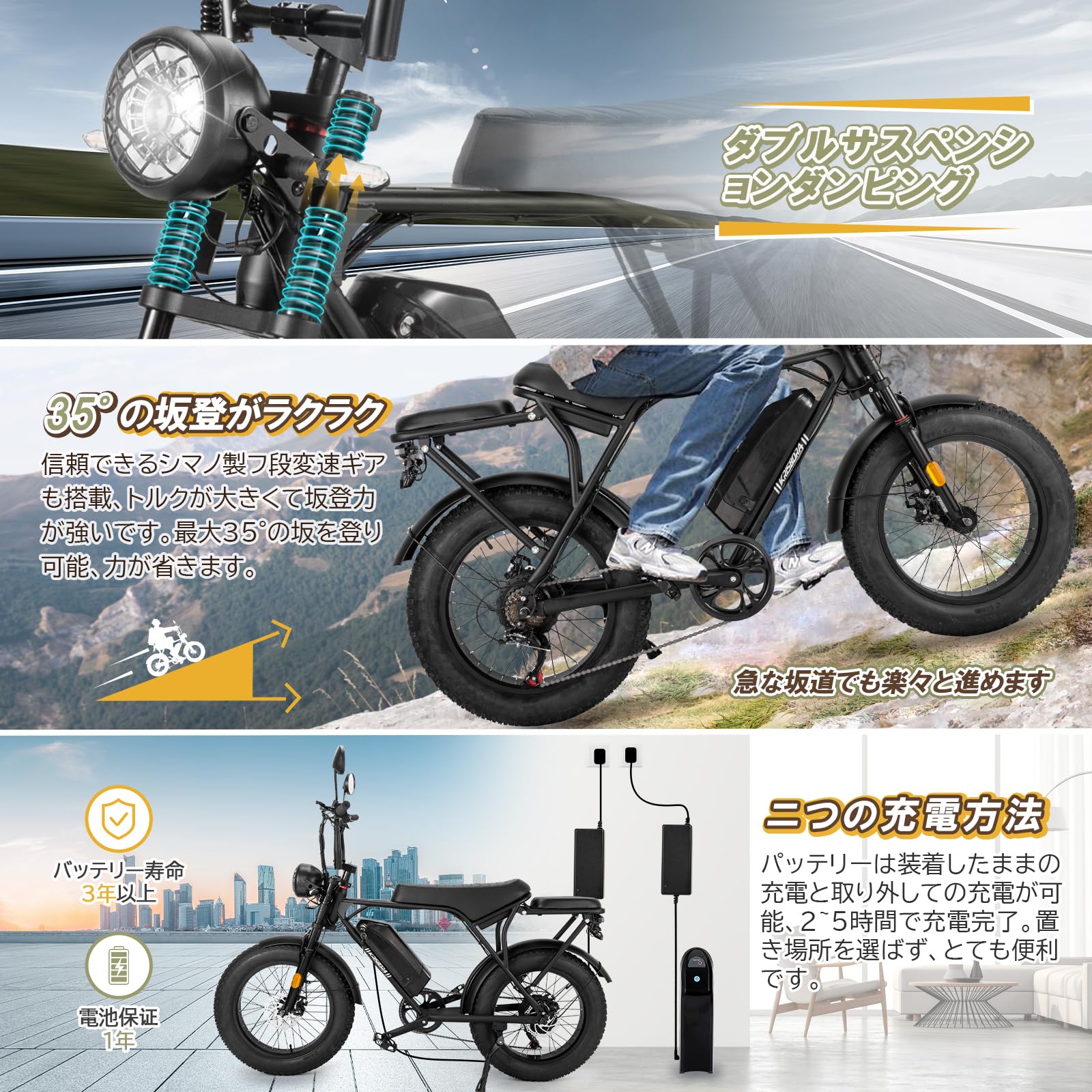 Krisbora 原動機付自転車 電動バイク レトロ調 20インチ 極太 訳あり Krisbora 原動機付自転車 電動バイク レトロ調 20インチ 極太 訳あり