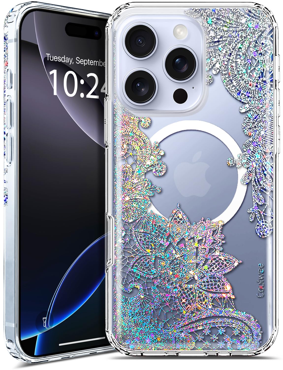 Coolwee Magnetic for iPhone 16 Pro Max Case, Compatible with MagSafe, Cute for Women Girls, 10FT Military Grade Protective Cover for iPhone 16 Pro Max