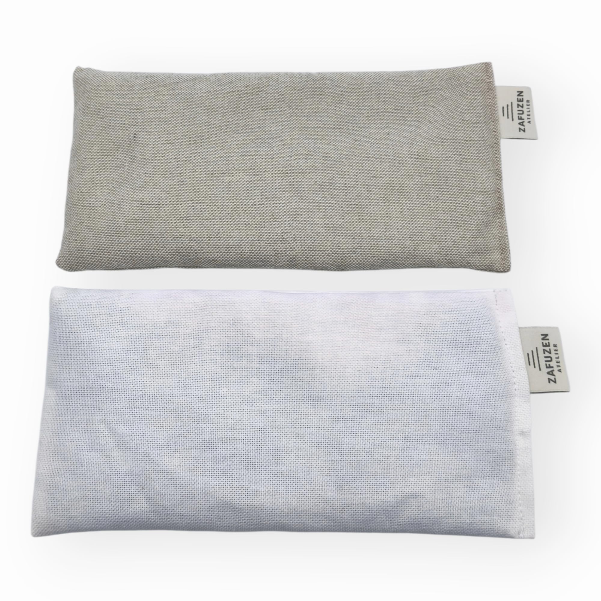 2er‑Set Augenkissen Light – Augenkissen mit Lavendelblüten und Reis, Naturbaumwolle, Yoga & Meditation, Entspannung und Ruhe