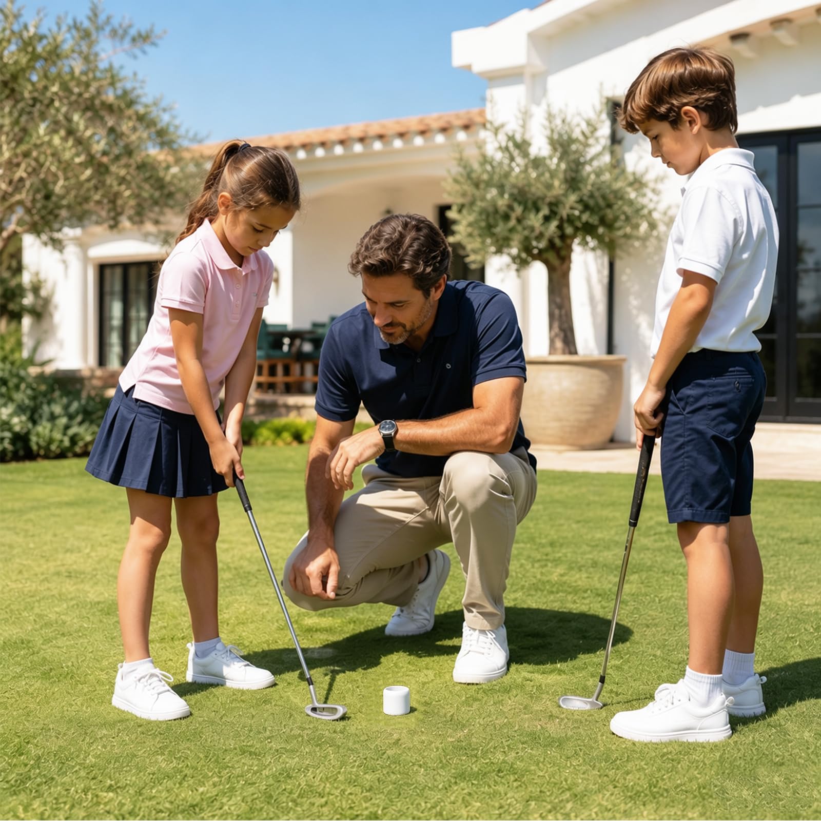 Übungsgolfbälle, limitierter Flug, 40 Meter Trainingsgolfbälle, 15 Stück | Üben Sie volle Schwünge, Kunststoff-Golfbälle für Hinterhof, Outdoor, Anfänger
