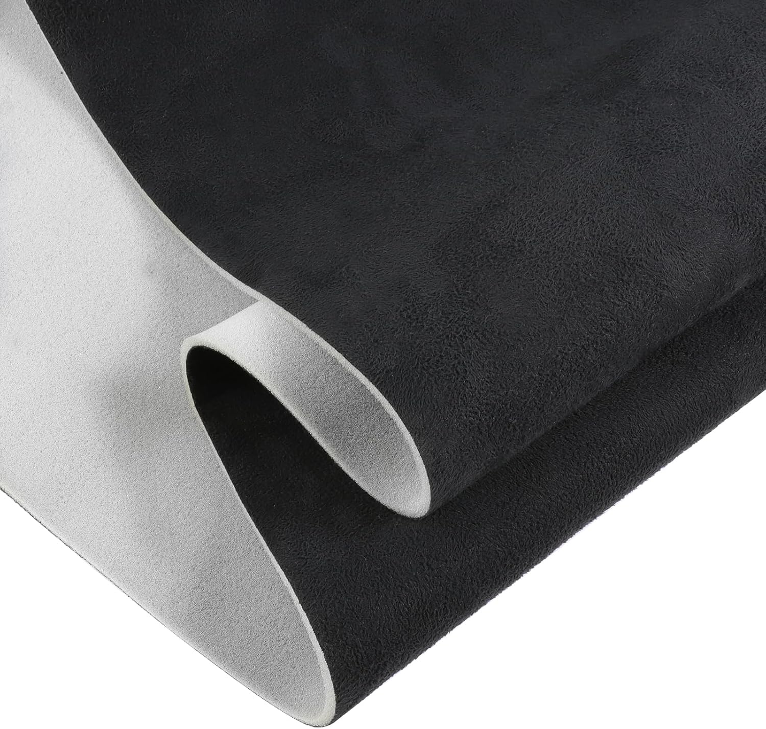 Suede Auto Headliner Fabric 40"x60" with Foam Backing Headliner Interior Repair Material, Mrico-Suede Car Roof Upholstery Fabric for Truck RV SUV Roof Replacement DIY Project Black