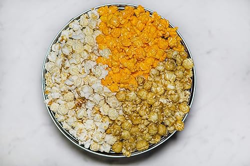 Miniatura 3 de The Classics - Lata de palomitas de maíz gourmet de 2 galones disfruta de queso, caramelo y Kettle Korn  Hecho a mano por encargo  Perfecto para