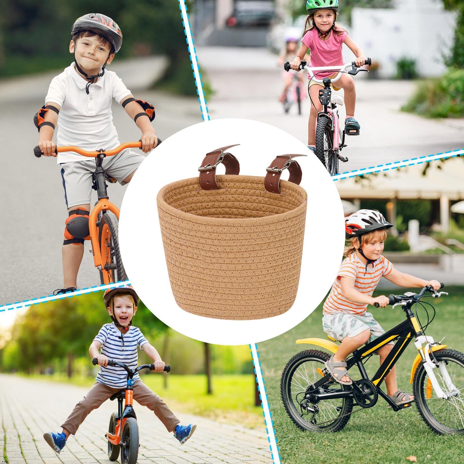 Cesta de Velo, Uso Adaptable, 5 cm, Cesta Velo, Baloncesto, Ciclista, Antidesgaste, para Bicicleta, Bolsa de Manillar Patinete - Bolsa de Manillar Infantil | Bicicleta Patinete