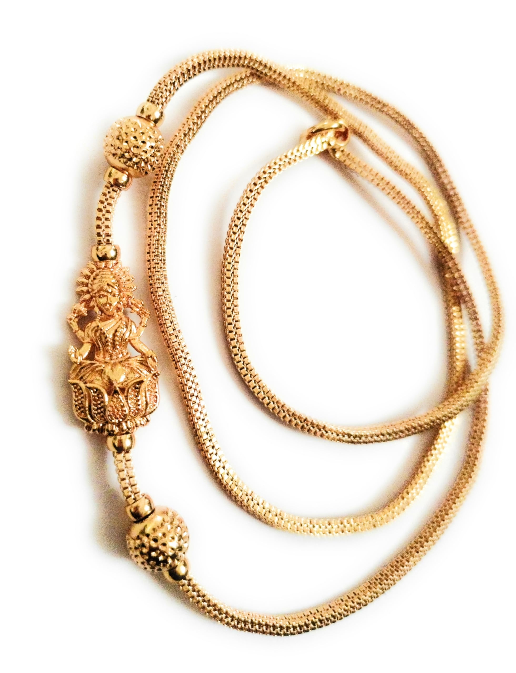 1gram gold plated luxmi mugapu chain