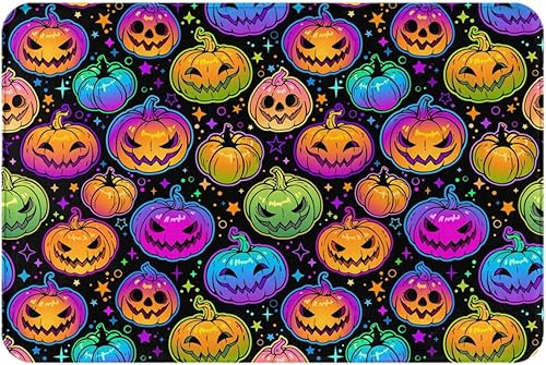Tapete decorativo de Halloween, para Halloween, vacaciones, calavera, bienvenida, tapete para decoración del hogar, tapete antideslizante para