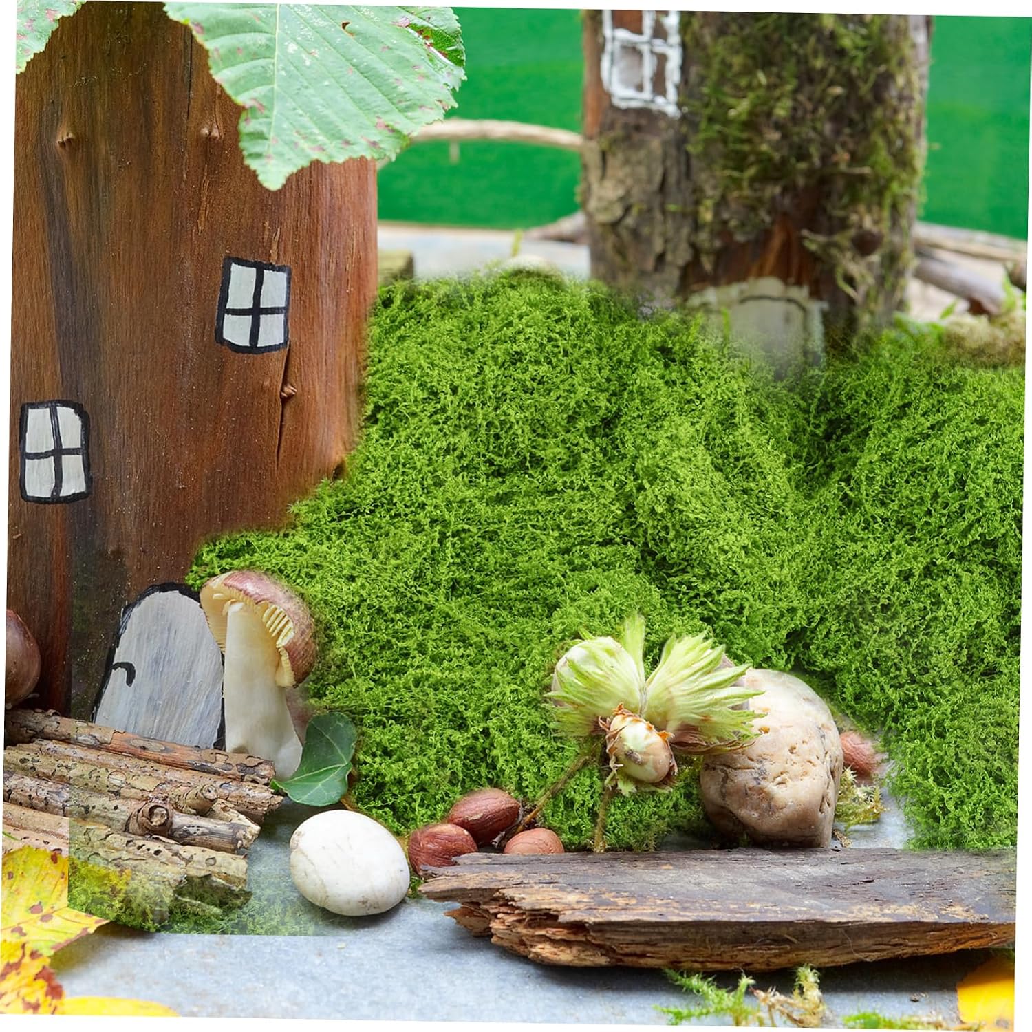 Gadpiparty Faux Moss for Crafts Decorative Artificial Moss for Wedding Party DIY Floral Arrangements Realistic Texture Easy Integration for and Centerpieces