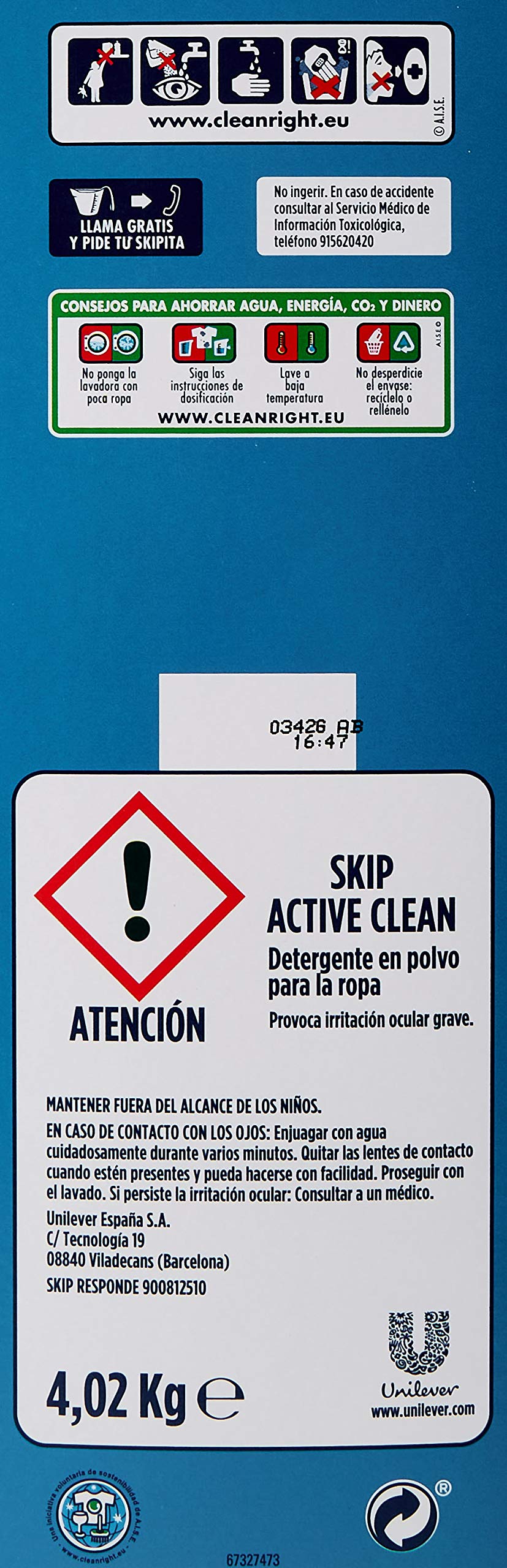 Skip polvere Active Clean 67lav