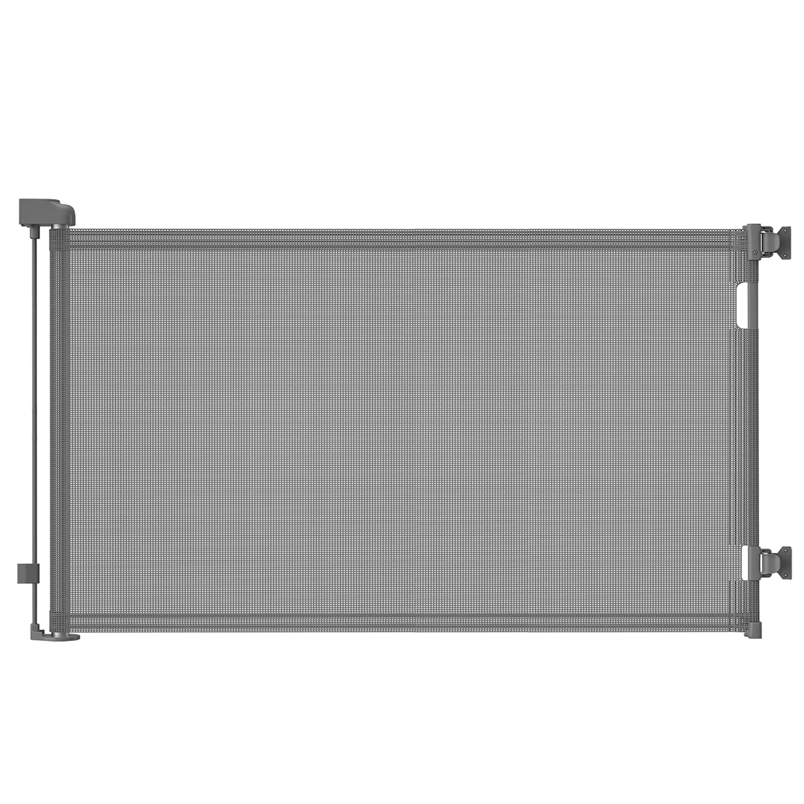 Cancelletto estensibile per scale, 0-150 cm Porta retrattile e cancelletto per bambini e animali domestici, barriera per bambini estensibile, adatto per Scale Interni Esterni Corrido (Grigio)