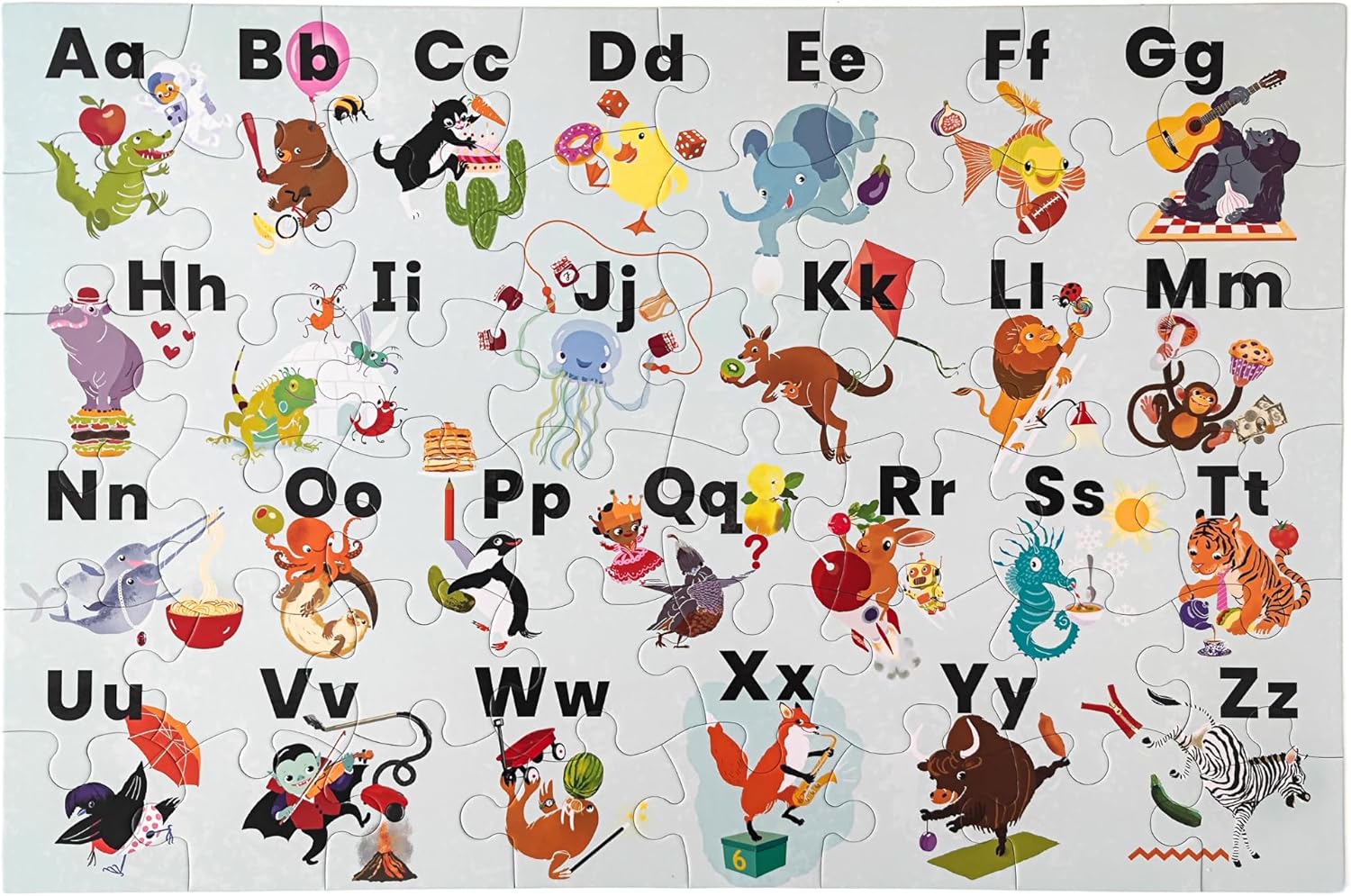 Animal Antics Alphabet Puzzles for Toddlers 3-5, ABC Puzzle, Toddler ABC Learning Toys, Preschool & Kindergarten Learning Toys for Kids