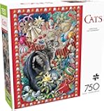 Buffalo Games - Christmas Cat-tastrophy - 750 Piece Jigsaw Puzzle for Adults Challenging Puzzle Perfect for Game Nights - 750 Piece Finished Size is 24.00 x 18.00, Large