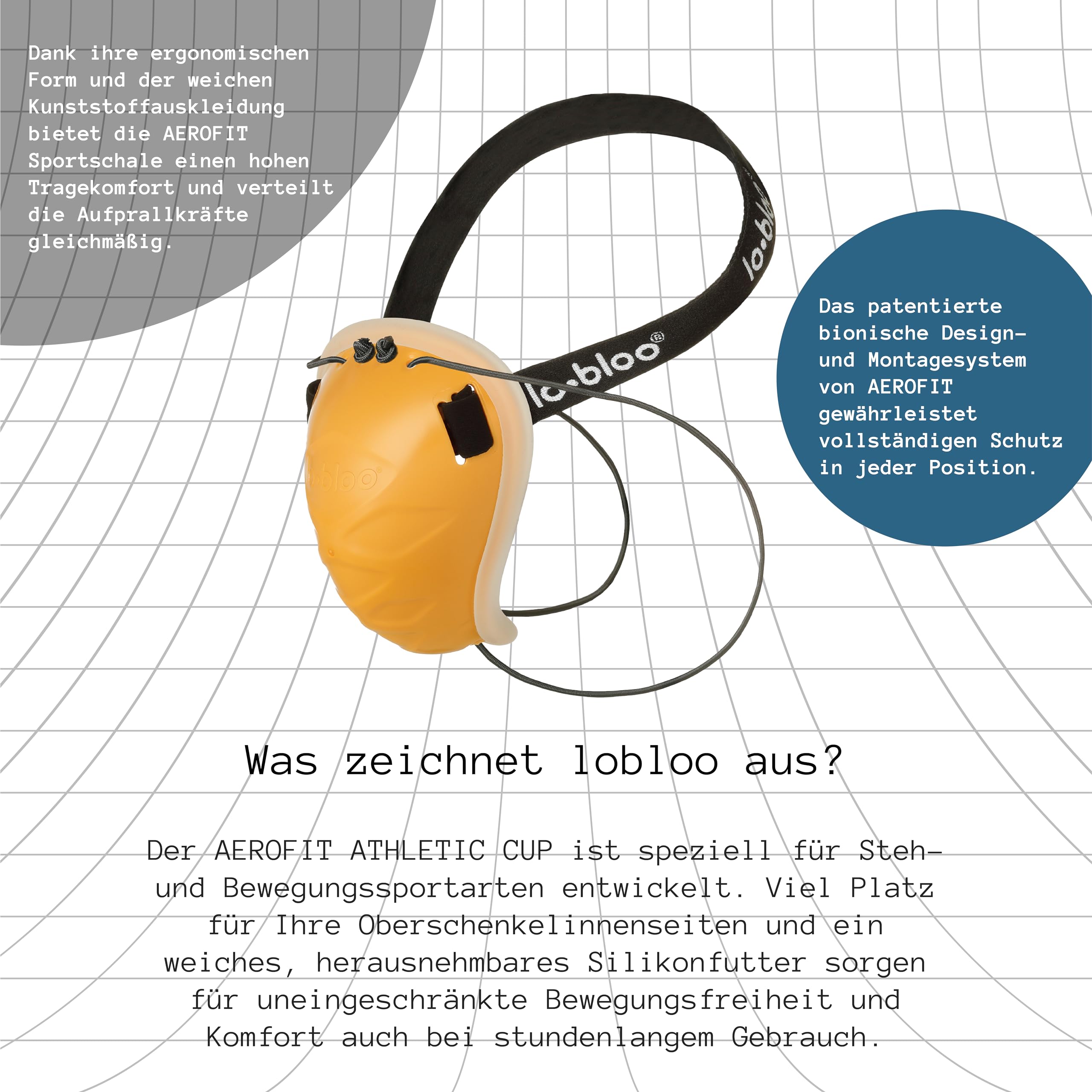 lobloo AEROFIT Kids Patentierter Tiefschutz Suspensorium Groin-Cup für aufrechte Kampfsport-/Sportarten wie Kickboxen, Karate, Hockey, Baseball.