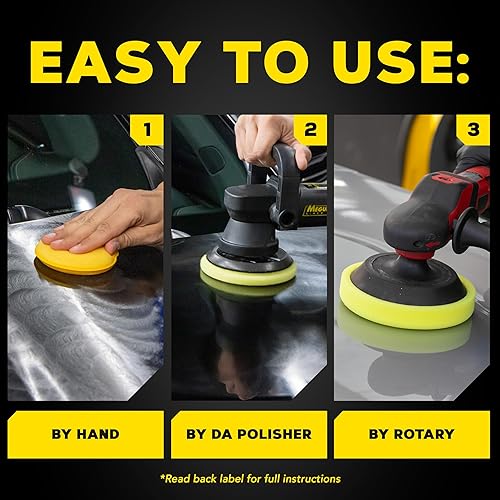 Miniatura 9 de Meguiar's Pulidor profesional de acabado ultra M20501, removedor de arañazos y remolinos, pulido de detalles de alto brillo para un brillo de coche