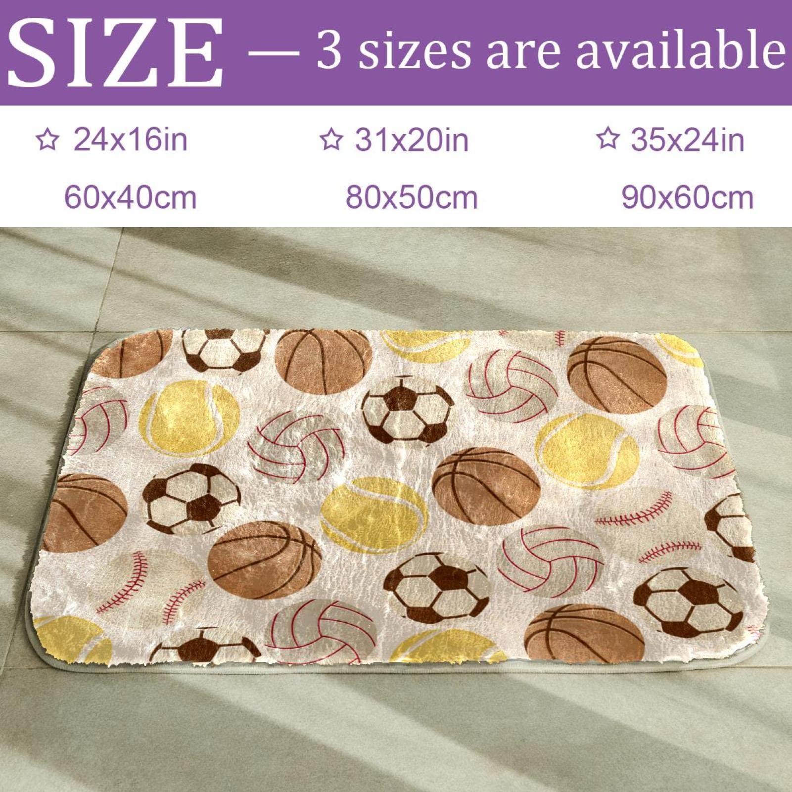 Tapis à poils longs ultra doux en fausse fourrure pour sport, football, baseball, basket-ball, volleyball
