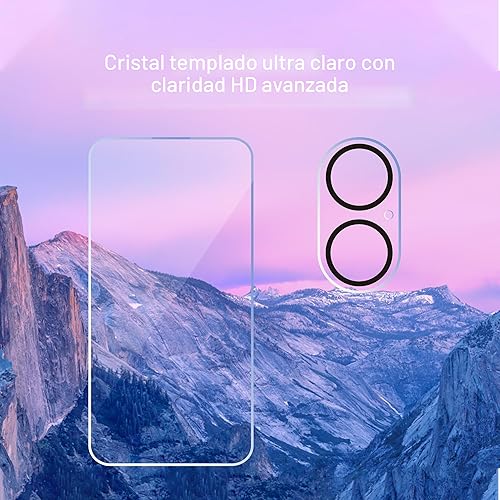 Vista 3 de Ailun Paquete de 3 protectores de pantalla para iPhone 16 [6.1 pulgadas] + 3 protectores de lente de cámara con marco de instalación, película