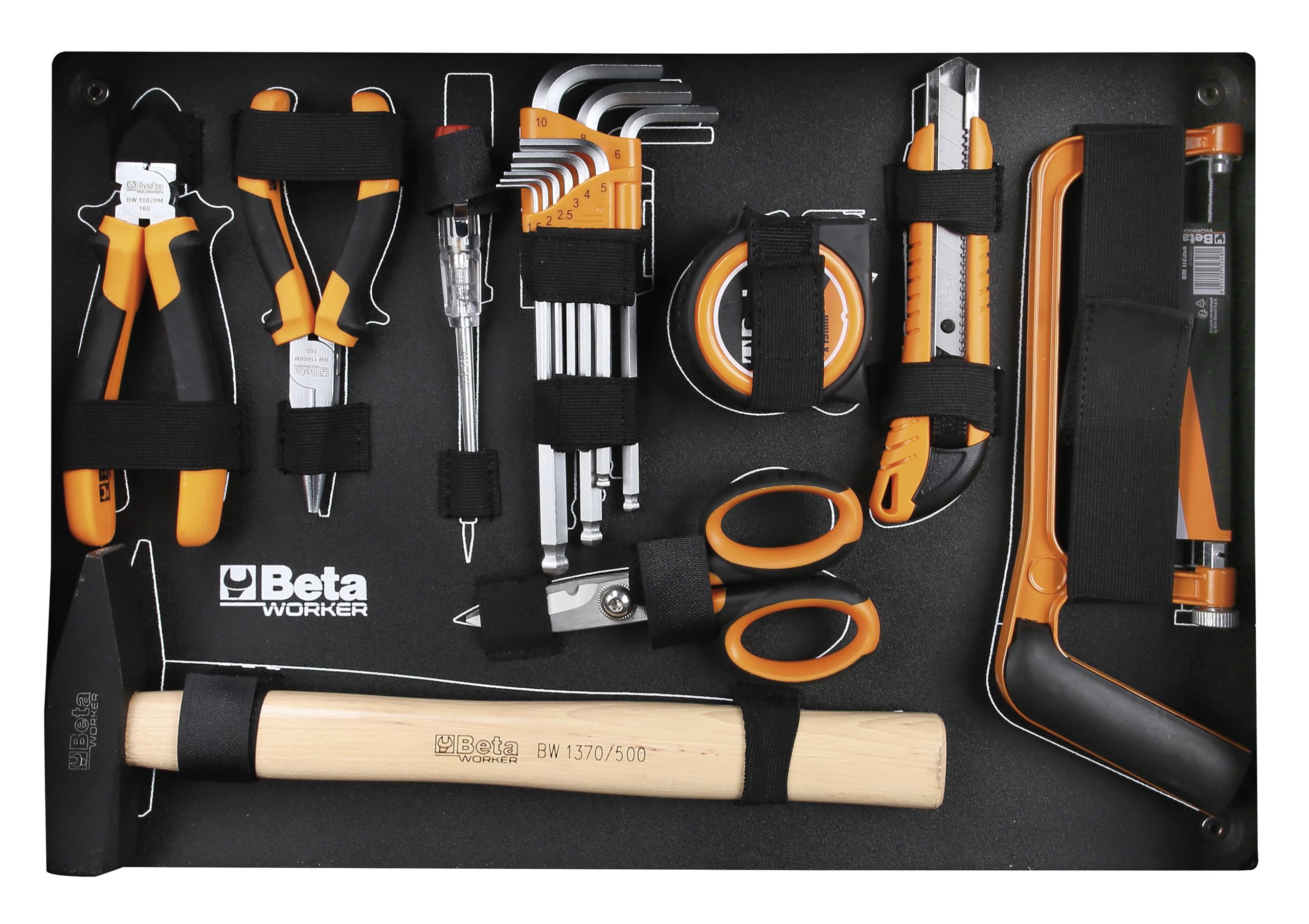 Beta BW 2056E - Valigia con assortimento di 163 utensili