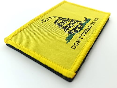 Miniatura 2 de Overdecor Parches tácticos militares de Dont Tread on Me Gadsden, con cierre de velcro, paquete de 2