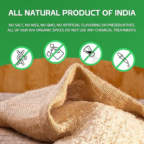 Vista 9 de Bolsa de arroz basmati orgánico de 10 libras, puro, largo, calidad premium de la India - by Jiva Organics