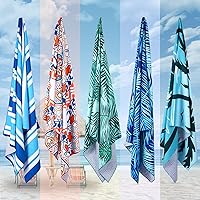 Vista 7 de 2 Pack Microfiber Beach Towel, Oversized Pool Towel 75”x 35”, Sand-Free Quick Drying Camping Super Absorbent Bath Blanket, Soft Breathable and