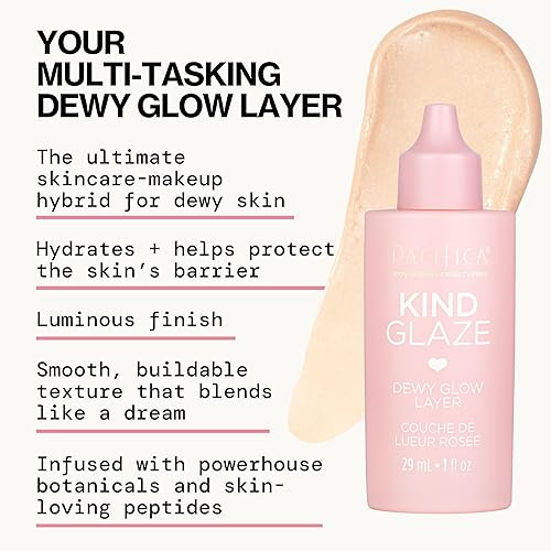 Miniatura 3 de Pacifica Beauty Kind Glaze - Capa de brillo de rocío base de base facial y resaltado crea un filtro impecable imprimación iluminadora todos los