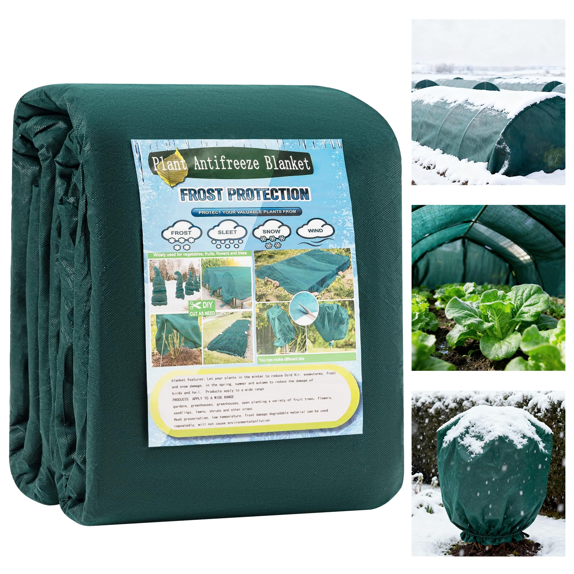 Snapklik.com : Plant Covers Freeze Protection 10 X 50 FT, 1.5oz/yd2 ...