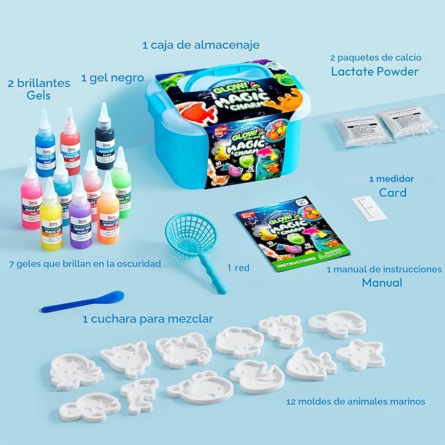 Foto 6 de 8 de Klever Kits - Kit de Gel de Agua que Brilla en la Oscuridad, Kit de Juguetes de Mascotas de Agua Mágicas…