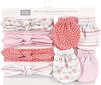 Vista 20 de Hudson Baby Conjunto de diadema de algodón y manoplas para rascar para bebé Unicornio