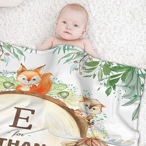 Miniatura 255 de Butterfly Custom Baby Blanket with Name Personalized Baby Blanket for Girl Boy Birthday Chirstmas Gift Customized Baby Receiving Blanket for Newborn