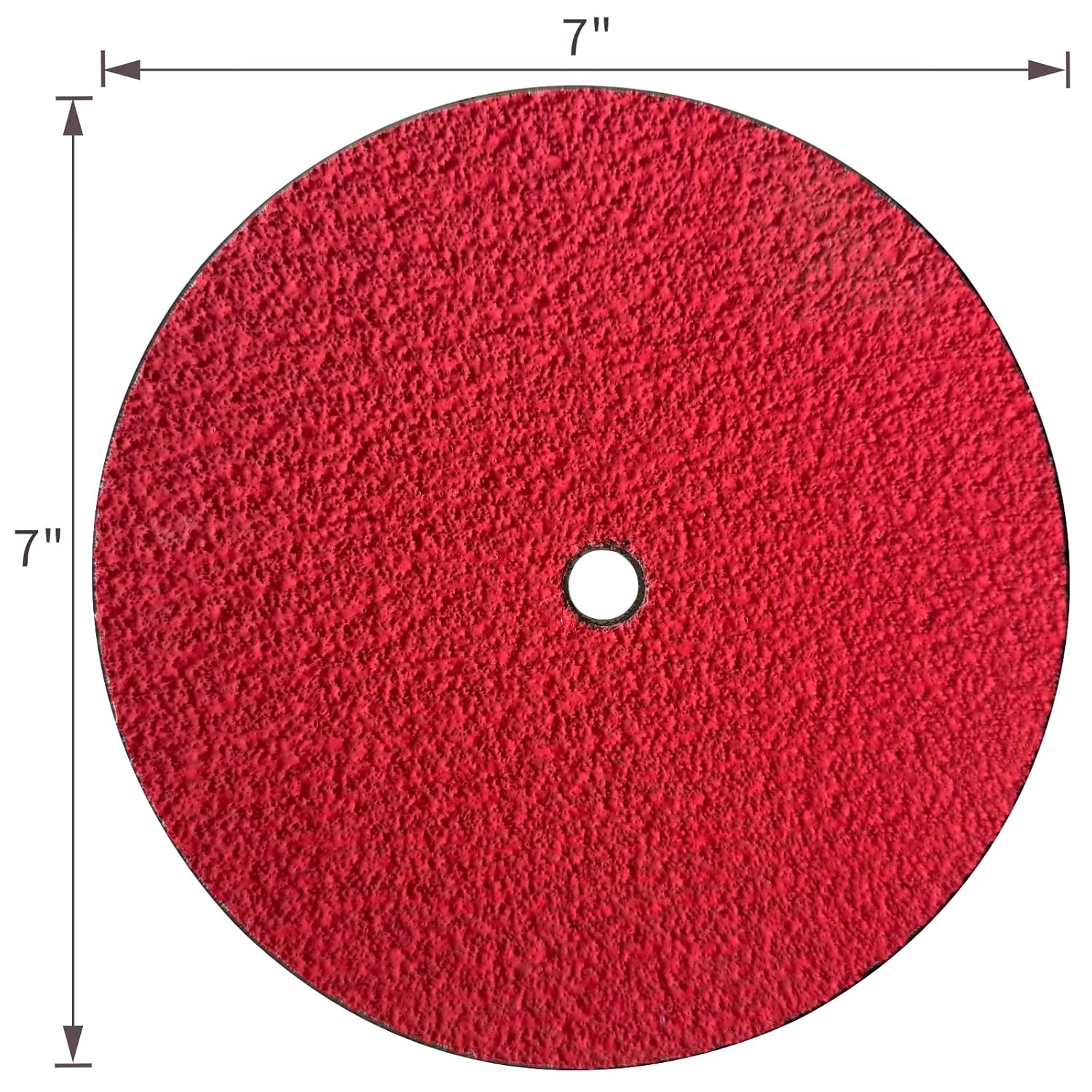 Jinlid Disc Grinding Wheel for Lawn Mower Blade Sharpener and Grinder (7-inch, 36, Ceramic, Red)