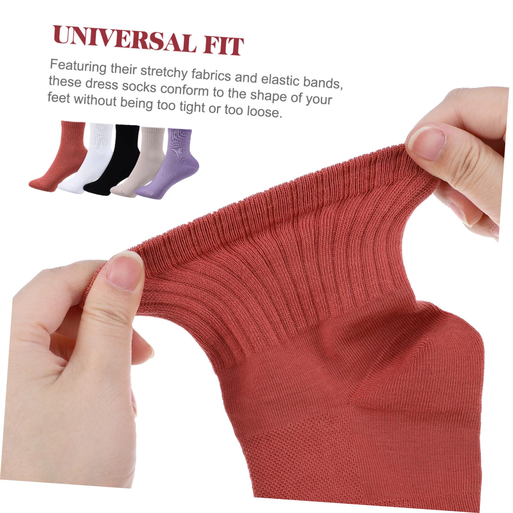 Didiseaon 10 pares Calcetines de Algodón para Mujer de Medias Tobilleras Transpirables de Alta Absorción de Sudor Sujeción Elástica y Fino para Diario y Deporte