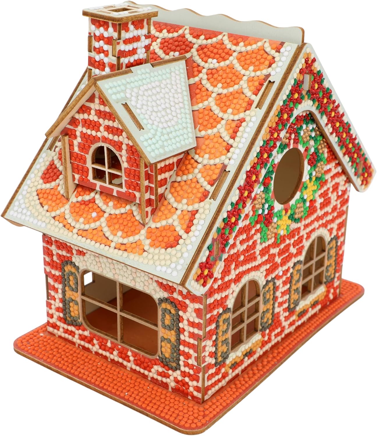 Party Ready 3D Diamond Painting Gingerbread House Christmas Cabin Kit – DIY Holiday Décor, Full Drill Mosaic Art, Festive Craft Kit (Christmas Carbin 2)