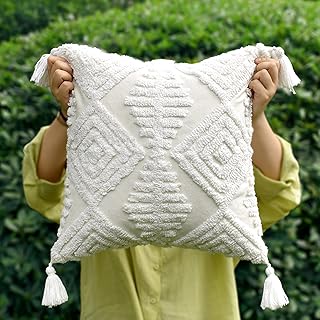 Boho Style Sofa Throw Pillow Covers – Exquisitely Crafted with Hand-Fini...