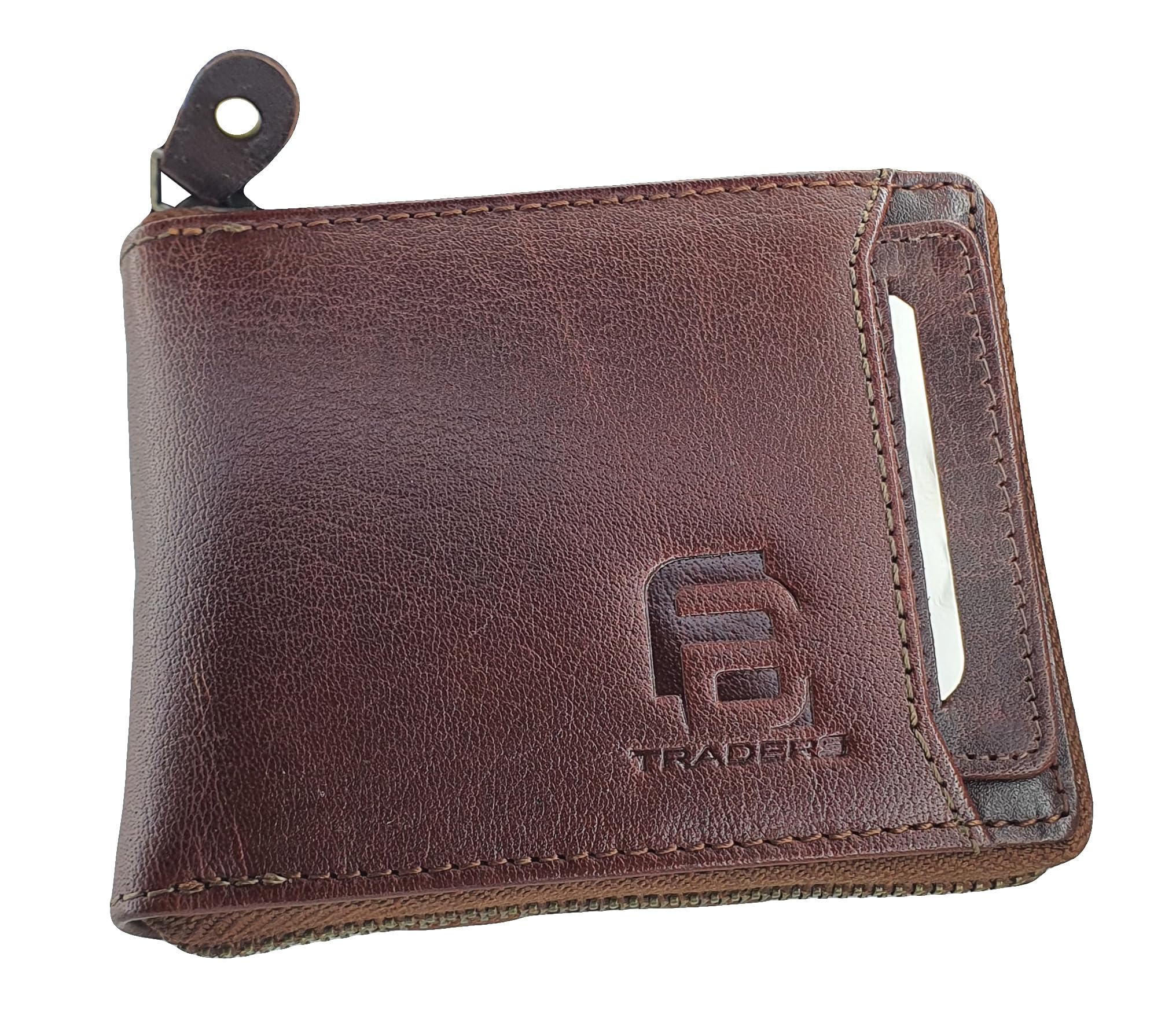 Leather Zip Closer Wallet for Men and Women-image-16
