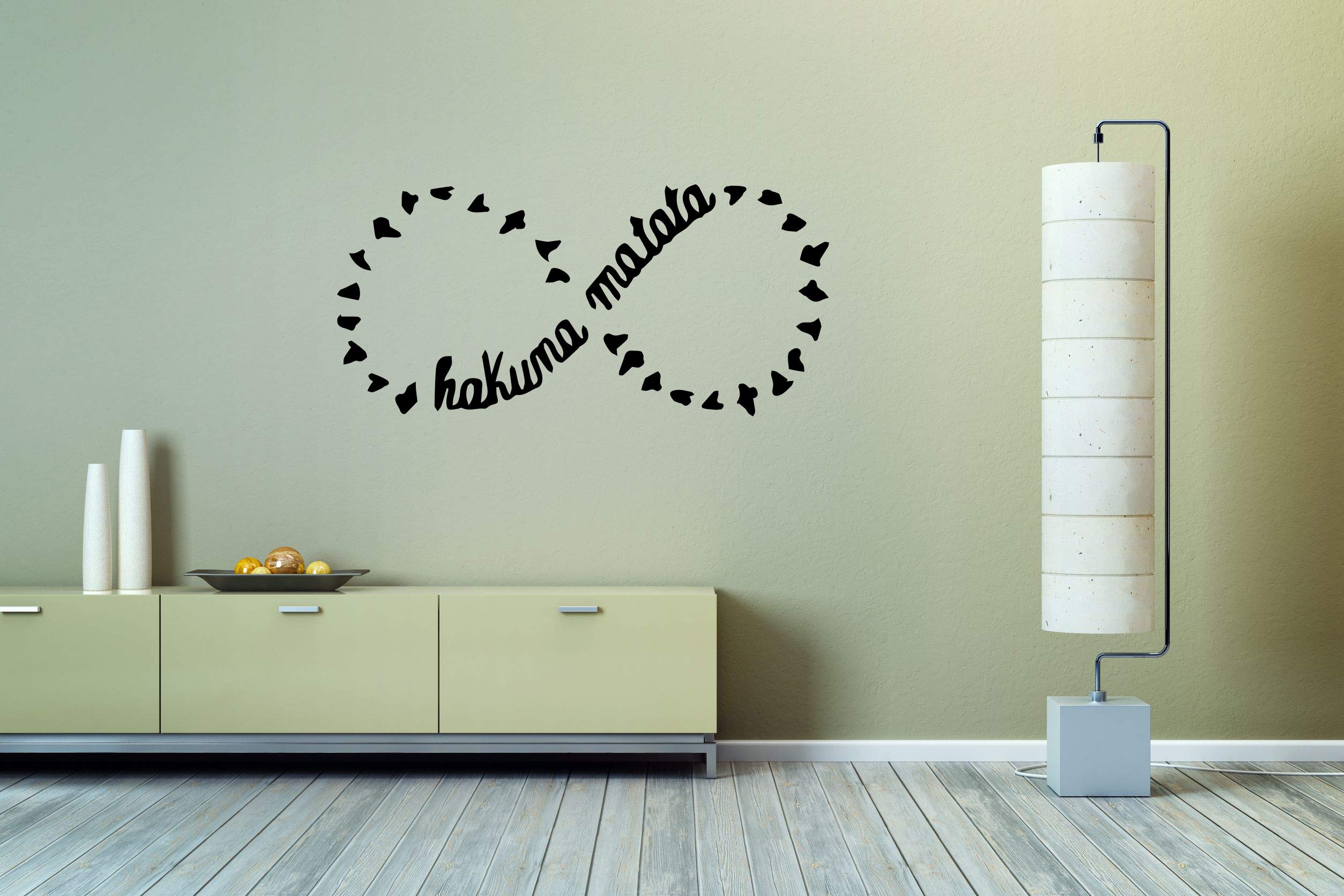 AratikDesignsWall Sticker Hakuna Matata Infinity Birds Quote Phrase Cartoon Kids Room Vinyl Mural Decal Art Decor EH3406