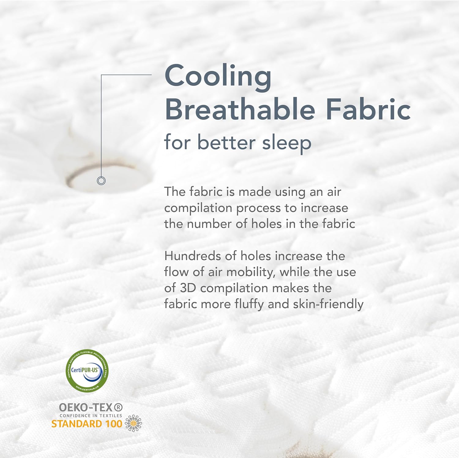 EPITEX Silverluxe Plus Hybrid Mattress King Size 10 Inch, Gel Memory Foam King Mattress in a Box, Individual Pocket Spring for Low Motion Transfer, Medium Firm Mattress, Gray