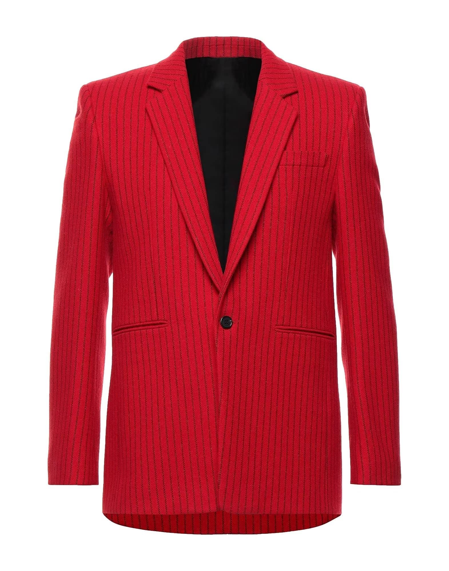 Veste à un bouton rayée pour homme pour un costume ajusté de cérémonie