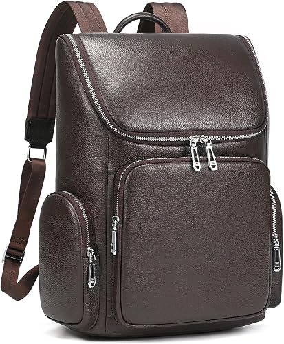 Sac à Dos en Cuir pour Ordinateur Portable 15,6" Homme JulBean