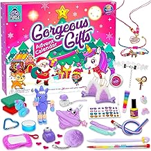 Purple Ladybug Kids Advent Calendar 2025-24 Days of Gorgeous Gifts - Craft Activity Kit with Jewellery, Fidget Toys, Makeup & Surprises - Fun Christmas Countdown Gift for Girls Ages 6+