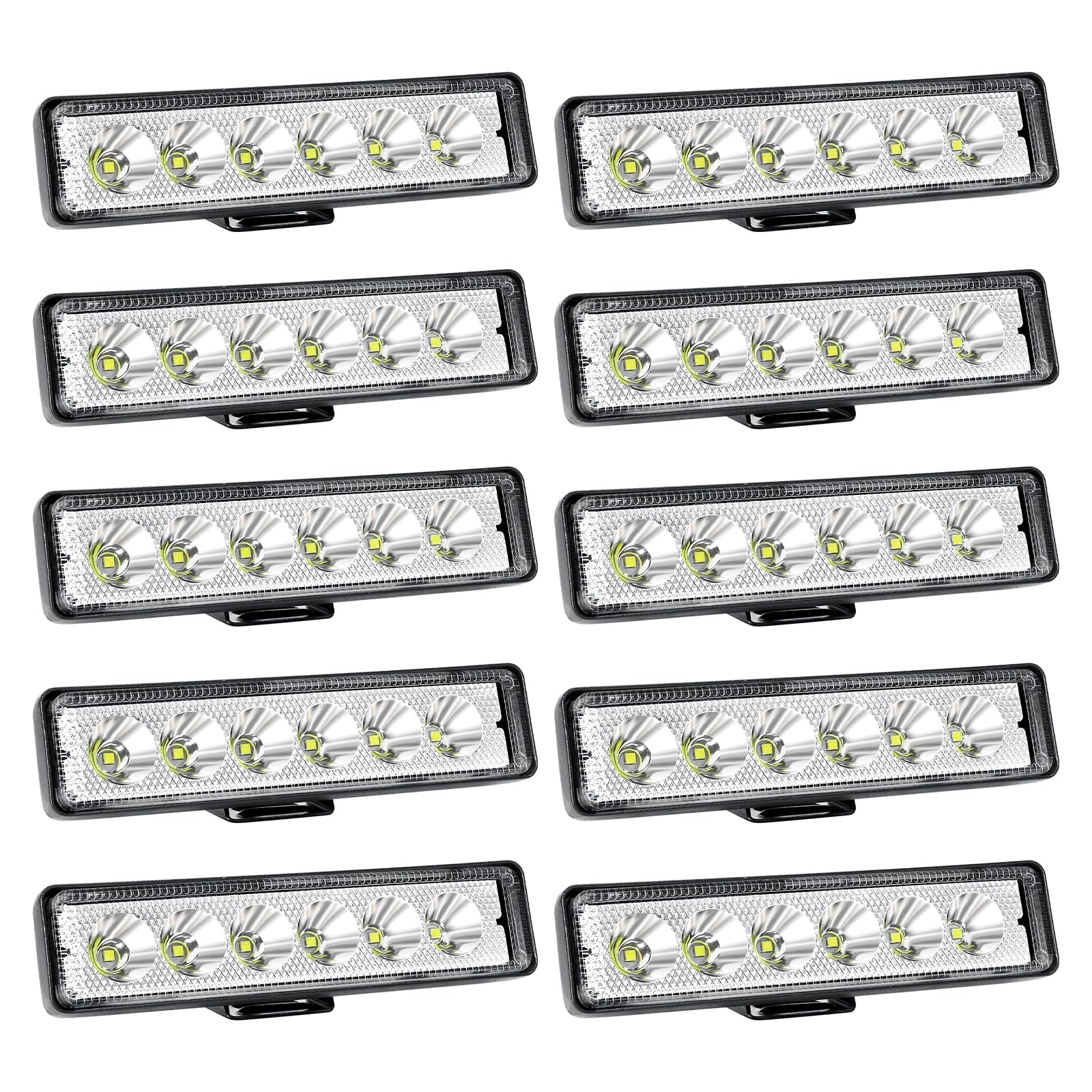 Willpower Phare de Travail LED Mini 15CM 12V 24V Barre LED pour Tracteur