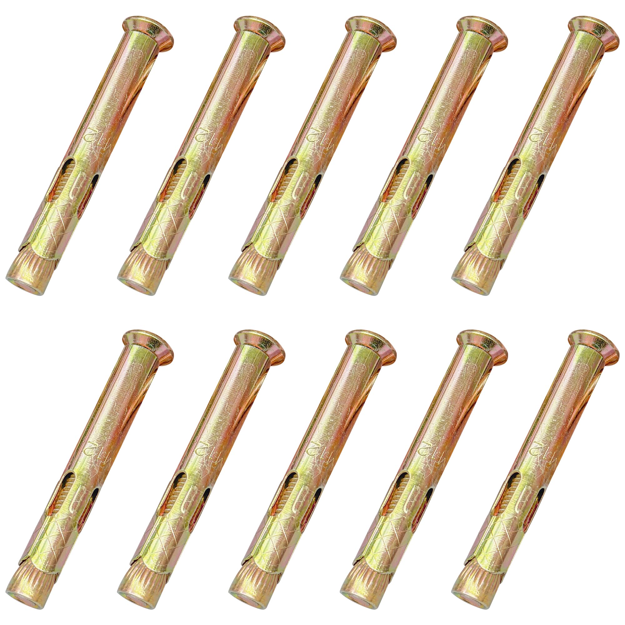 10 PCS Metal Expansion Bolts - Flat Head Cross Drive Design (M12 x 90mm) - Image 2