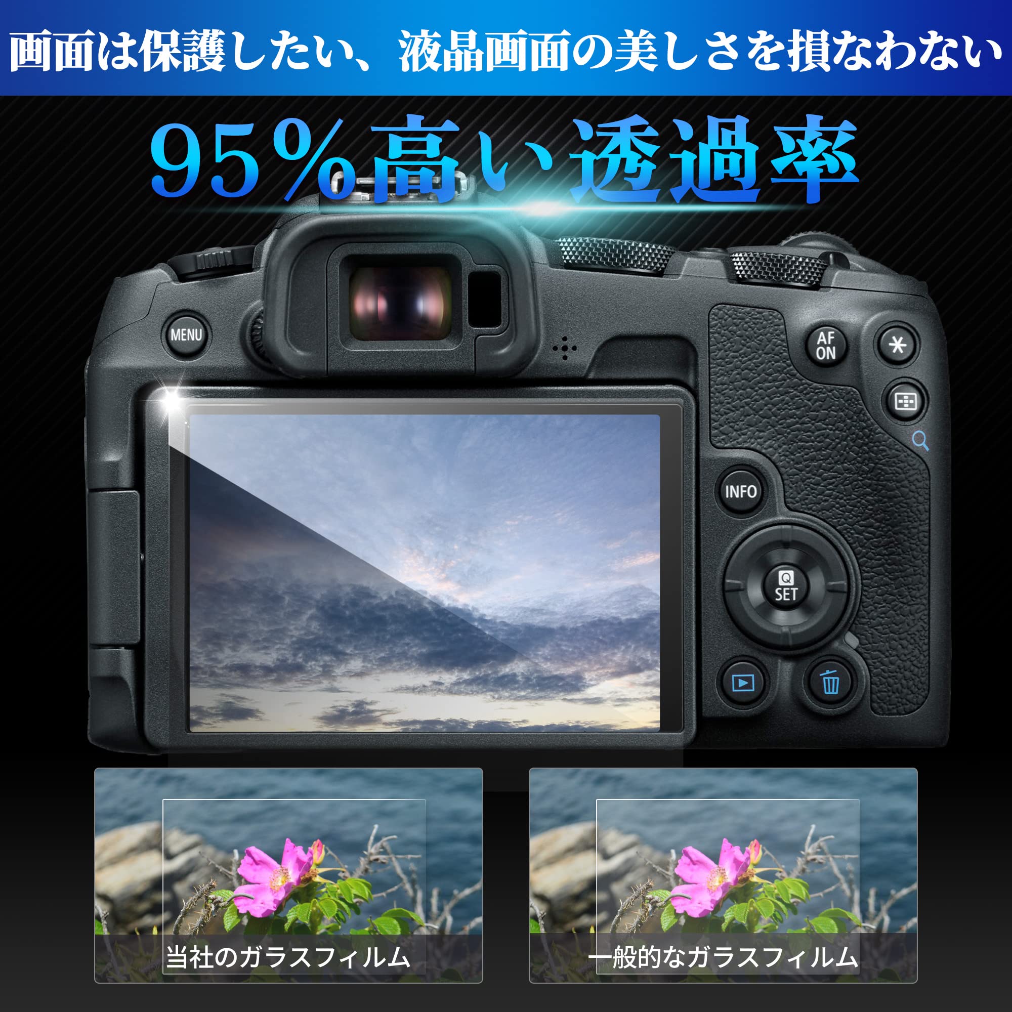 Amazon | JJC【Canon PowerShot V1 液晶保護フィルム】強化ガラス