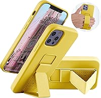 Vista 23 de Funda de silicona con soporte de LAUDTEC compatible con iPhone 7/8/SE, soporte de metal con soporte de pie vertical y horizontal, cubierta flexible